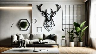 Hledáte originální doplněk, který dodá vašemu interiéru šmrnc? 🦌✨ Tato geometrická jelení hlava z kovu je nejen stylovou...